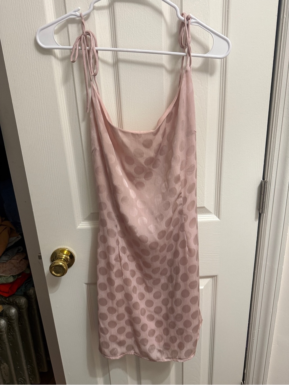 Nasty Gal Satin Slip Dress in Dusty Pink